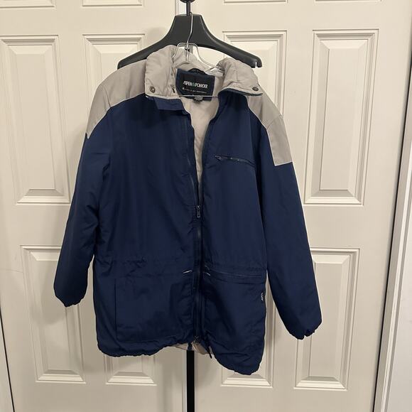 Vintage Aspen Powder Ski Jacket Coat Adult Size Extra Large Navy Blue - Picture 1 of 3